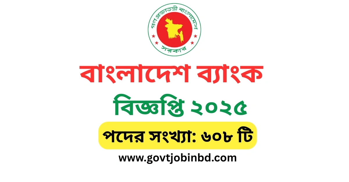 বাংলাদেশ ব্যাংক নিয়োগ বিজ্ঞপ্তি ২০২৫