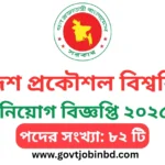 বাংলাদেশ প্রকৌশল বিশ্ববিদ্যালয় নিয়োগ বিজ্ঞপ্তি ২০২৫