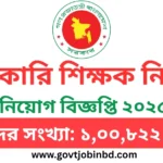 বেসরকারি শিক্ষক নিয়োগ বিজ্ঞপ্তি ২০২৫
