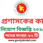 জেলা প্রশাসকের কার্যালয় নিয়োগ ২০২৫