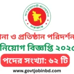 কলকারখানা ও প্রতিষ্ঠান পরিদর্শন অধিদপ্তর নিয়োগ বিজ্ঞপ্তি ২০২৫