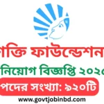 শক্তি ফাউন্ডেশন নিয়োগ বিজ্ঞপ্তি ২০২৫