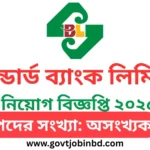 স্ট্যান্ডার্ড ব্যাংক লিমিটেড নিয়োগ বিজ্ঞপ্তি ২০২৫