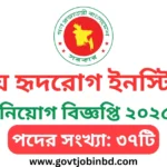 জাতীয় হৃদরোগ ইনস্টিটিউট নিয়োগ