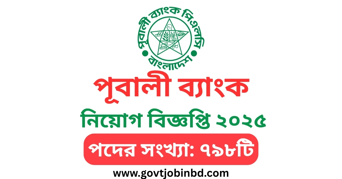 পূবালী ব্যাংক নিয়োগ