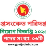 গুপ্তসংকেত পরিদপ্তর নিয়োগ বিজ্ঞপ্তি ২০২৫