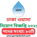 Dhaka Wasa Job Circular
