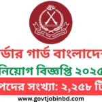 BGB Job Circular 2025