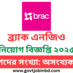 BRAC NGO Job Circular 2025
