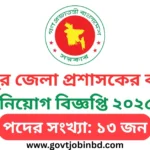 Dinajpur DC Office Job Circular